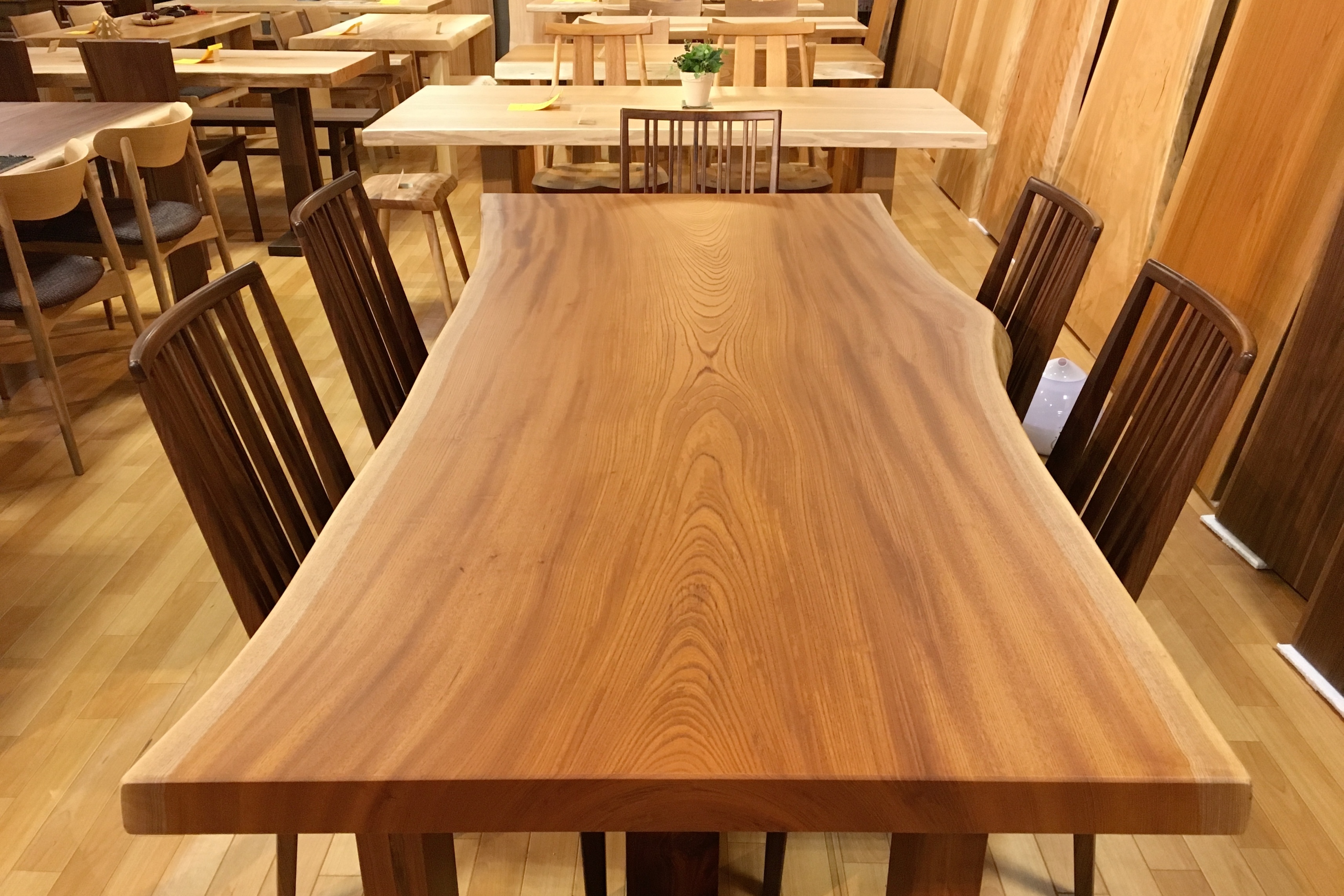ケヤキテーブル天板 一枚板 無垢材 銘木 - テーブル